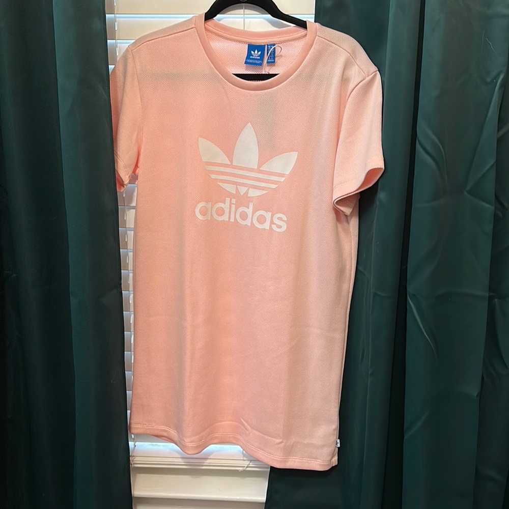 Adidas pink dress size small